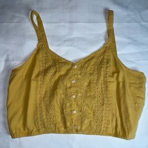 American Eagle crochet lace inset crop tank. Super Cute!Washed once, never worn